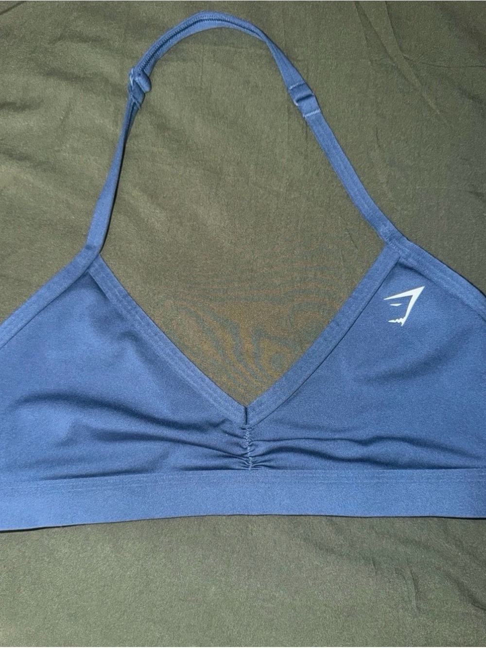 Gymshark Navy V-Neck Seamless Sports Bralette